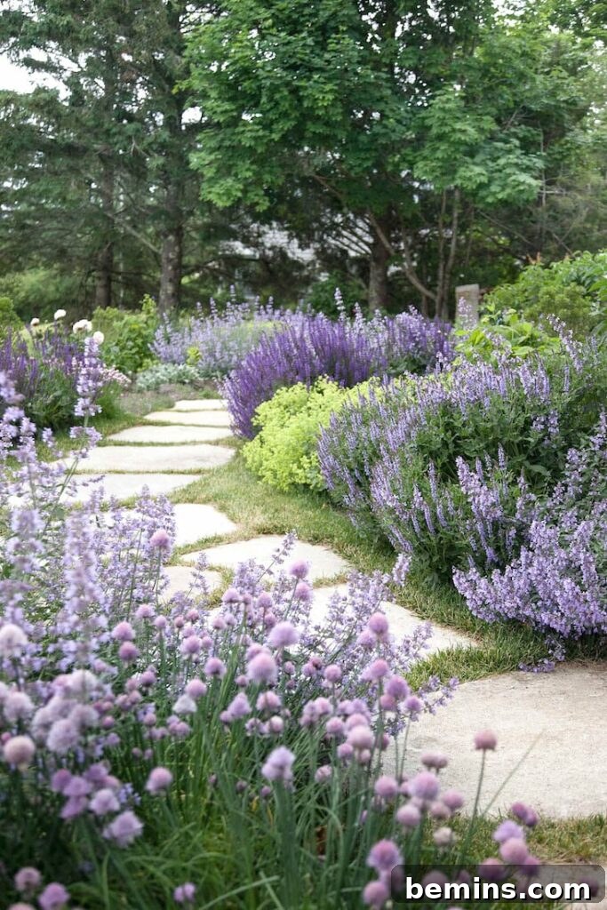 Flower-Filled Pathway