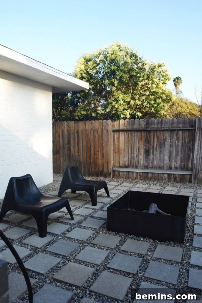 Minimal Metal Fire Pit