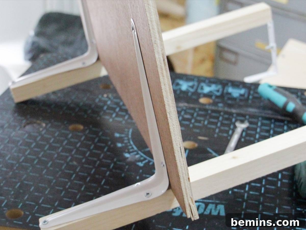 Step 5: Attach Board to Shelf Brackets