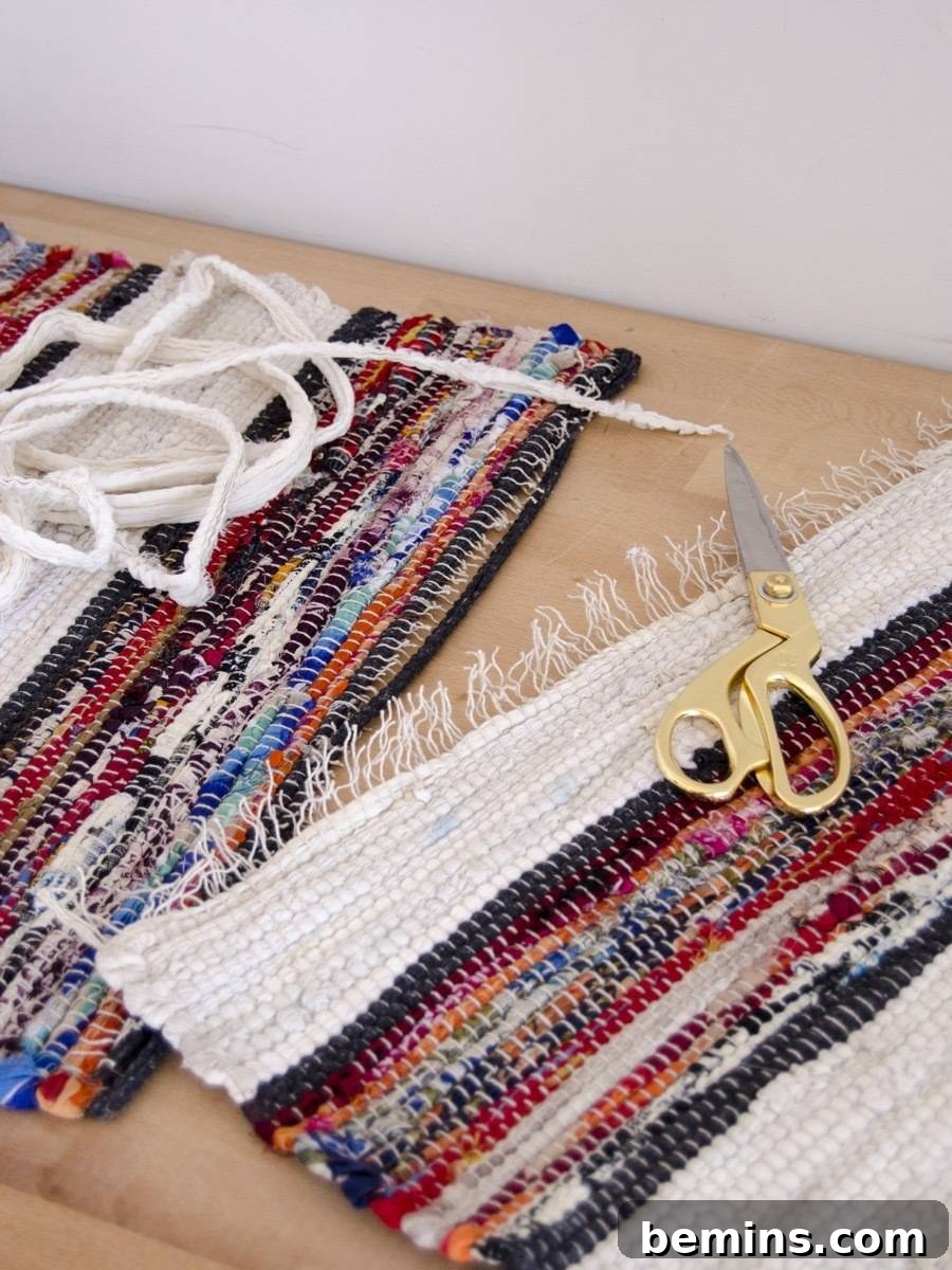 Deconstructed Rag Rug Art: Creating Unique Wall Decor from Thrift Store Finds