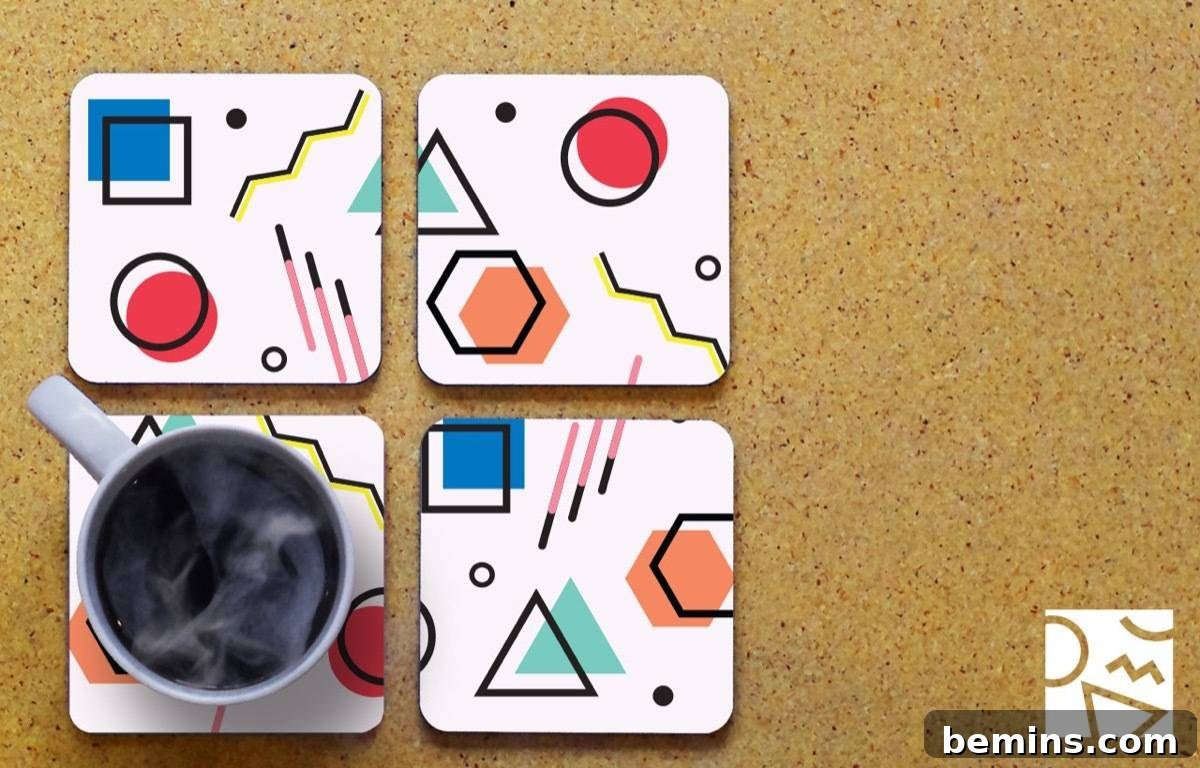 Coasters by No Bad Mondays, via Etsy