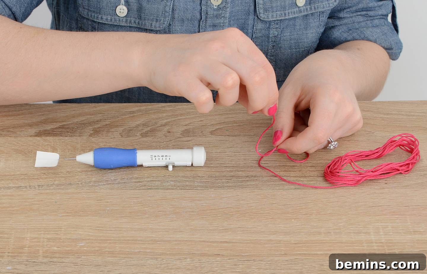 Threading a Punch Needle