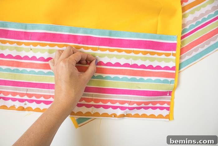 Sewing the Pocket Seams