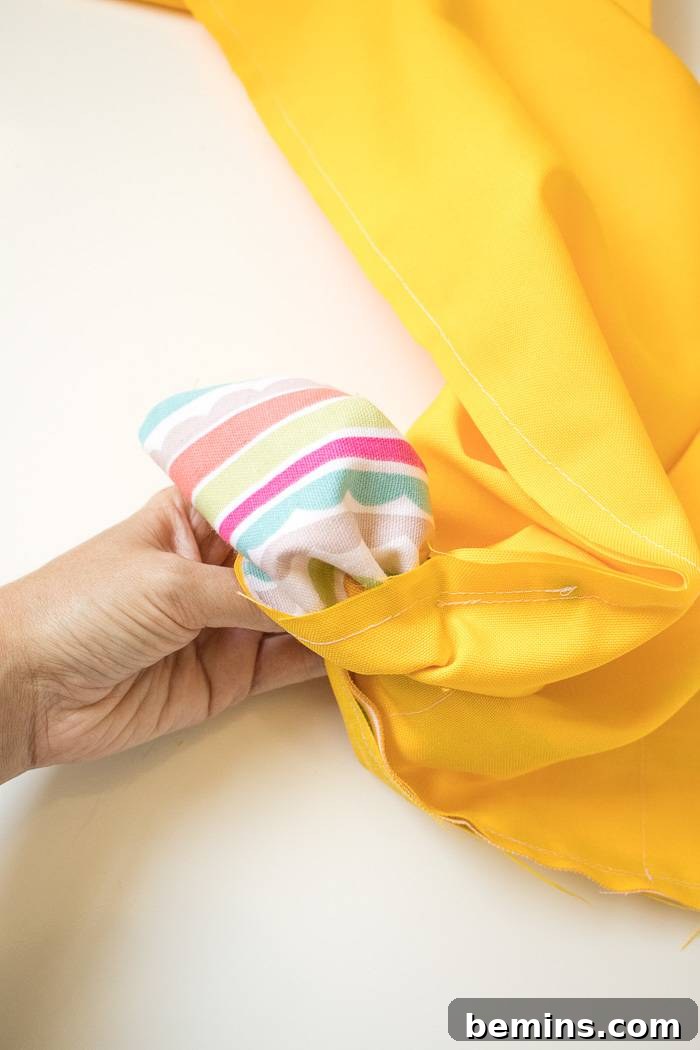 Sewing the Organizer Together