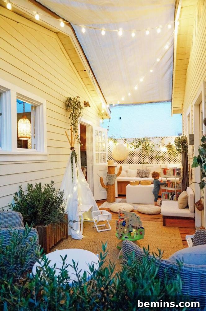 Maximize Your Small Porch Paradise: Summer Styling Tips 11 Lights and Plants for a Homey Porch