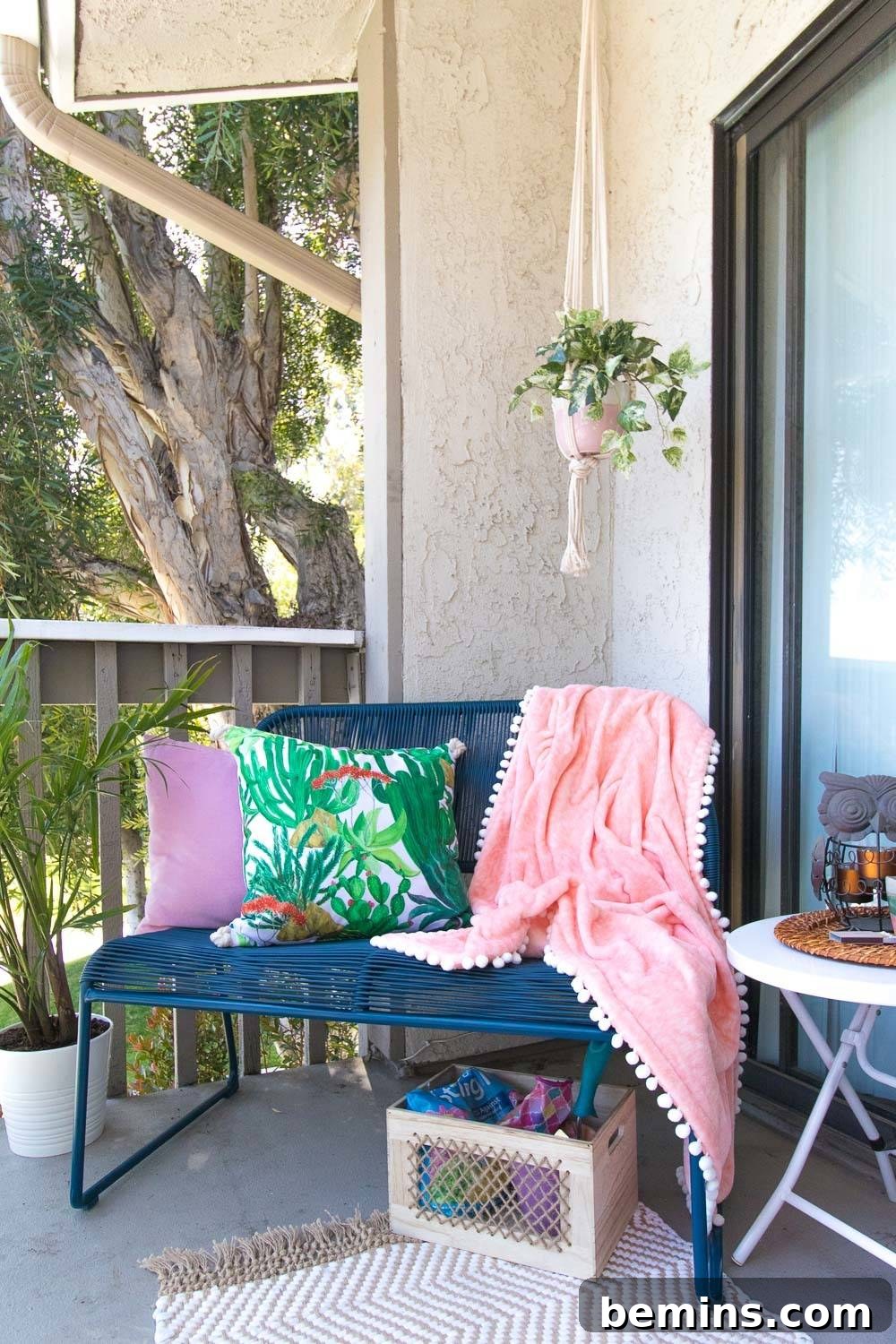 Maximize Your Small Porch Paradise: Summer Styling Tips 9 Bench Seating for Small Porches