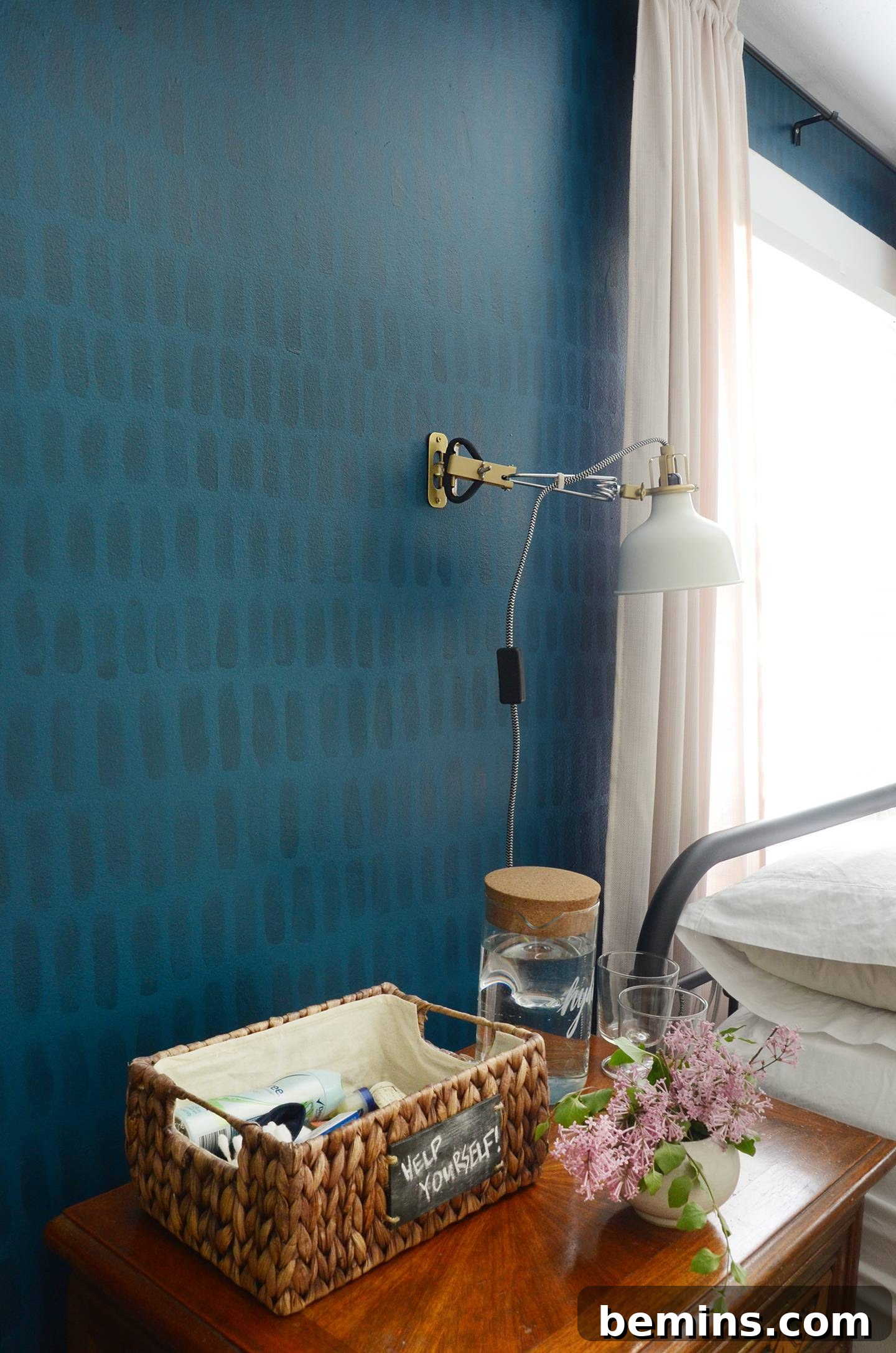 Close-up of the Hand Painted Accent Wall Texture