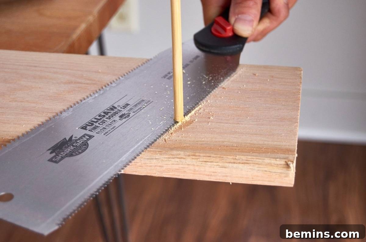 Mastering Hand Saws The Ultimate Tool Box Guide 14 Demonstrating a Flush Cut Saw in Action