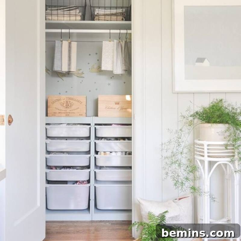 IKEA BESTA Hack: Geometric Nightstand Transformation 16 ikea trofast as a closet organizer for effective storage solutions
