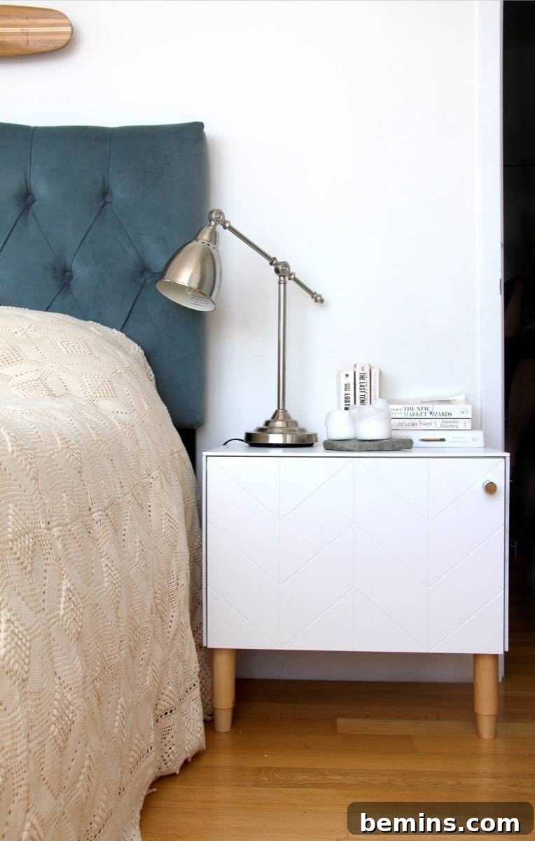 IKEA BESTA Hack: Geometric Nightstand Transformation 10 How to hack IKEA furniture using prefab pieces from Norse Interiors