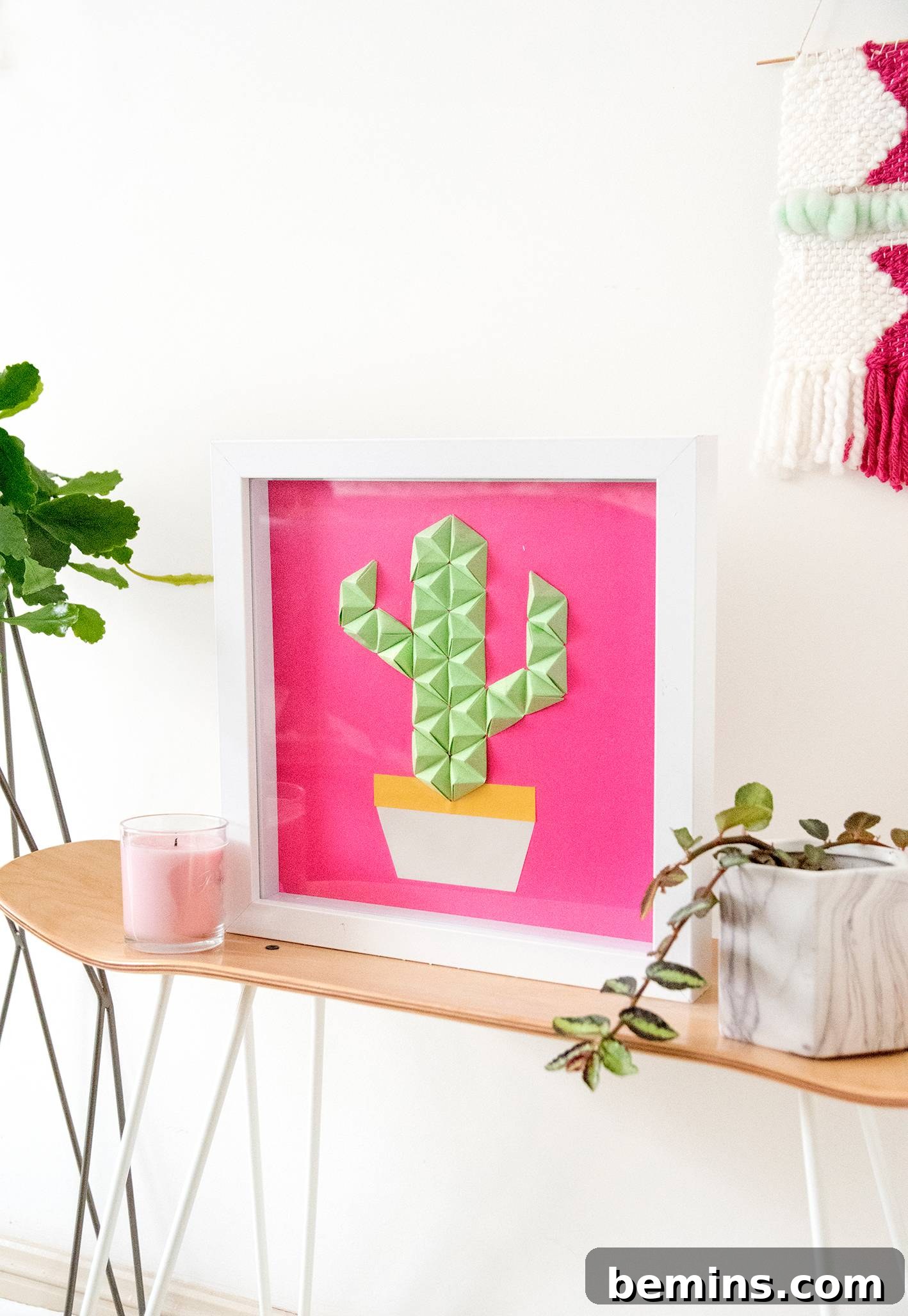 DIY Origami Wall Art - A Creative Home Decor Project