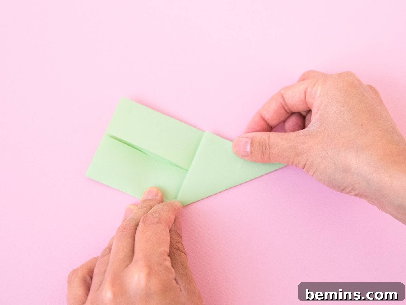Folding the Origami Paper - Step 5