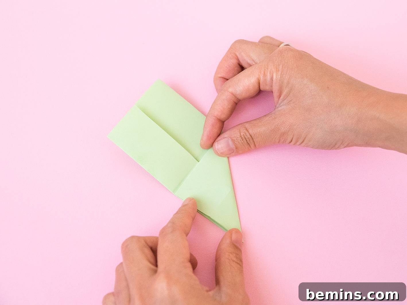Folding the Origami Paper - Step 6