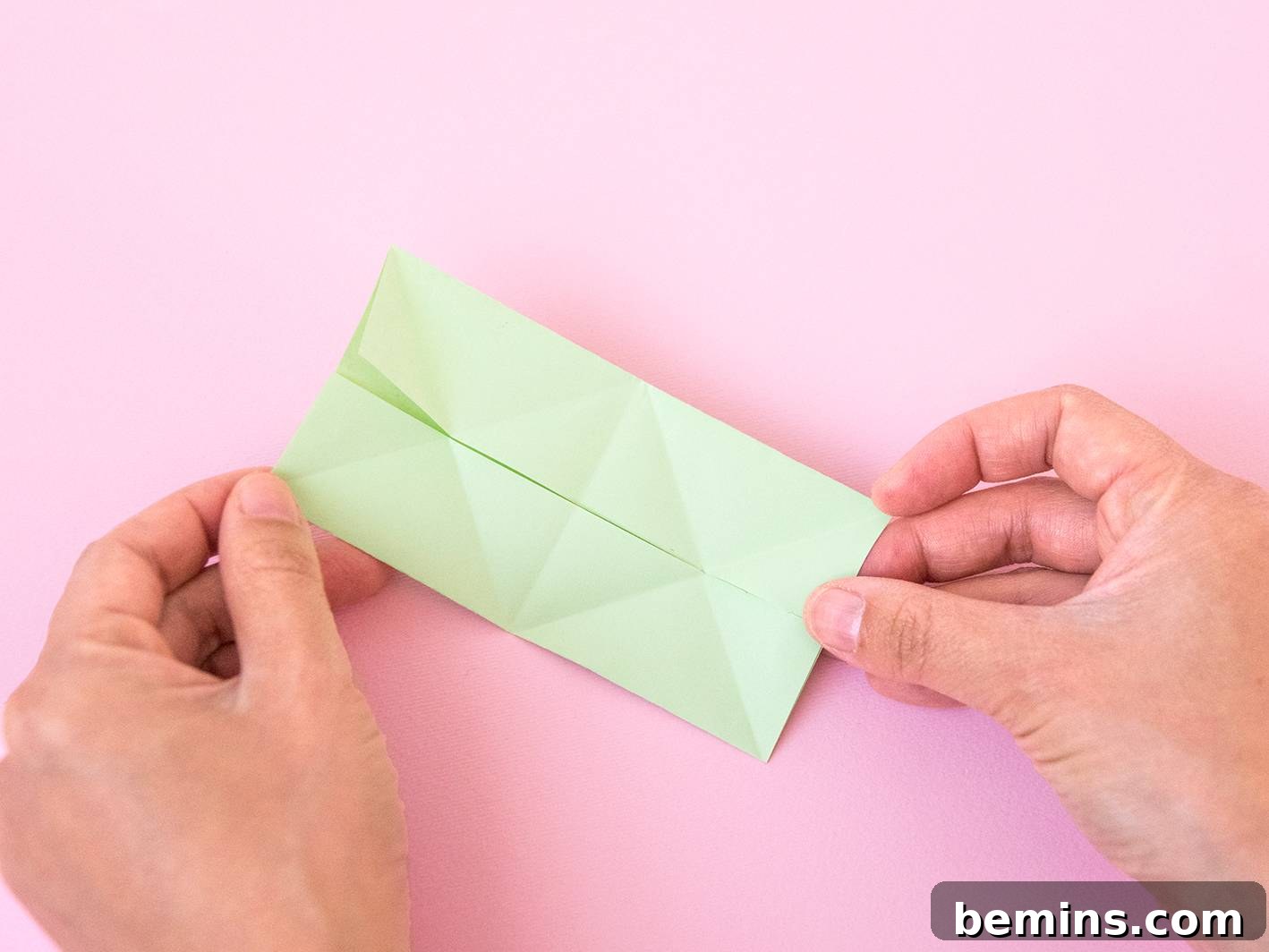 Folding the Origami Paper - Step 7