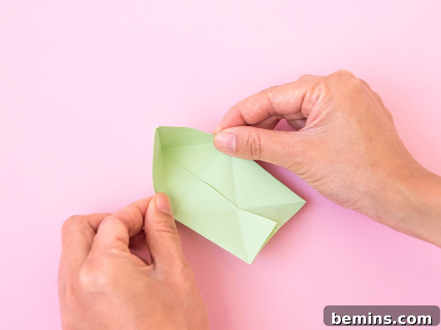 Folding the Origami Paper - Step 11
