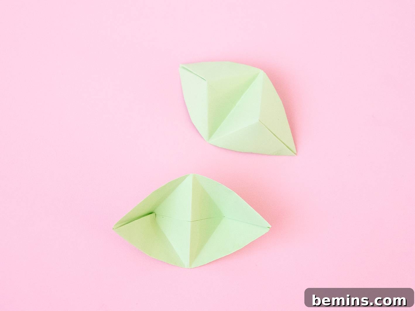 Folding the Origami Paper - Step 12