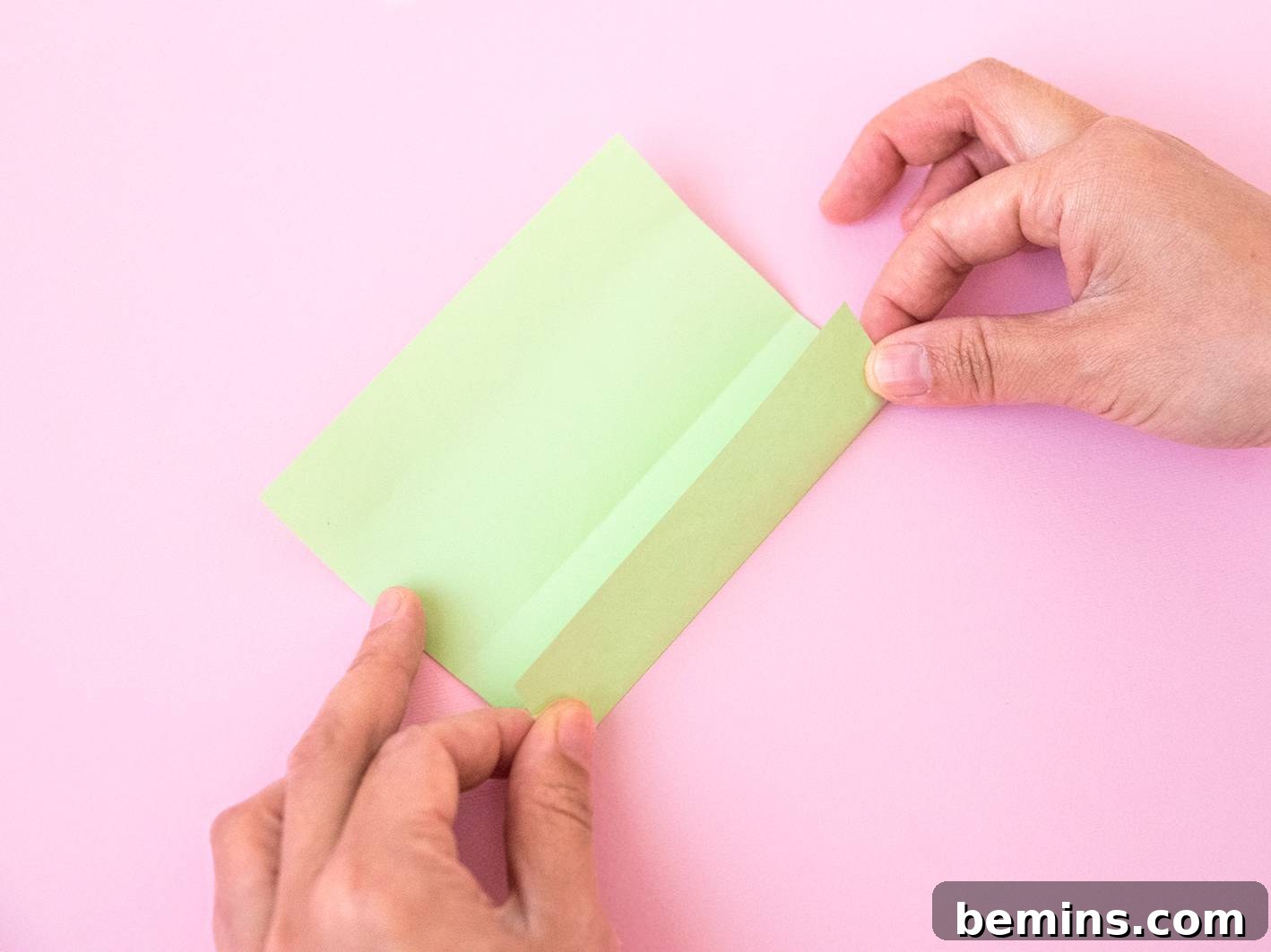 Folding the Origami Paper - Step 2