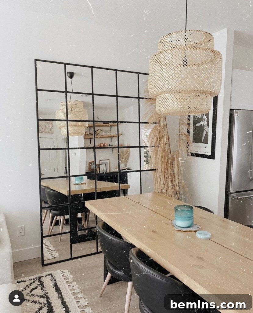 16 IKEA Mirror Transformations You'll Obsess Over 2 Industrial IKEA mirror hack
