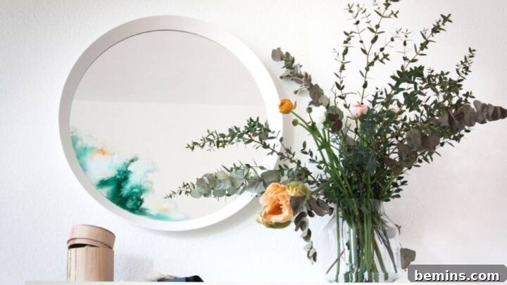 Abstract Watercolor Mirror