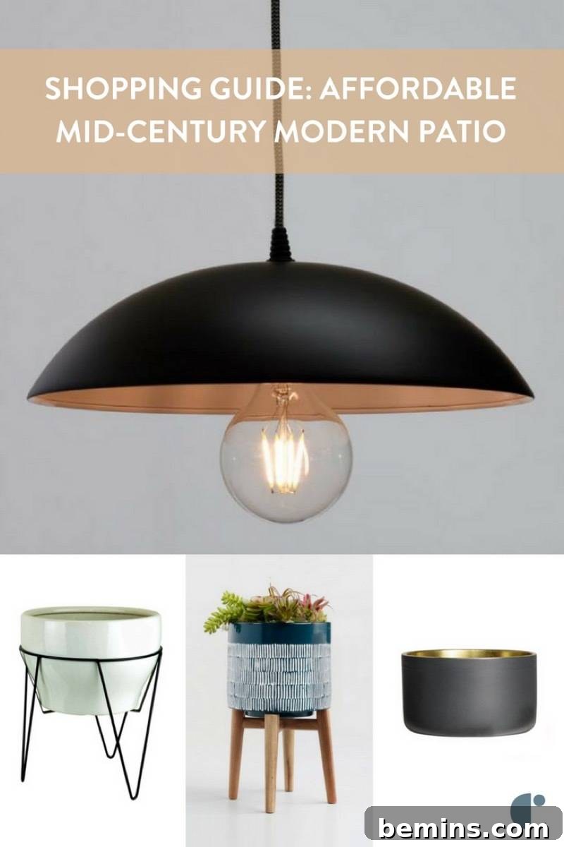 Affordable Summer Midcentury Modern Patio Shopping Guide