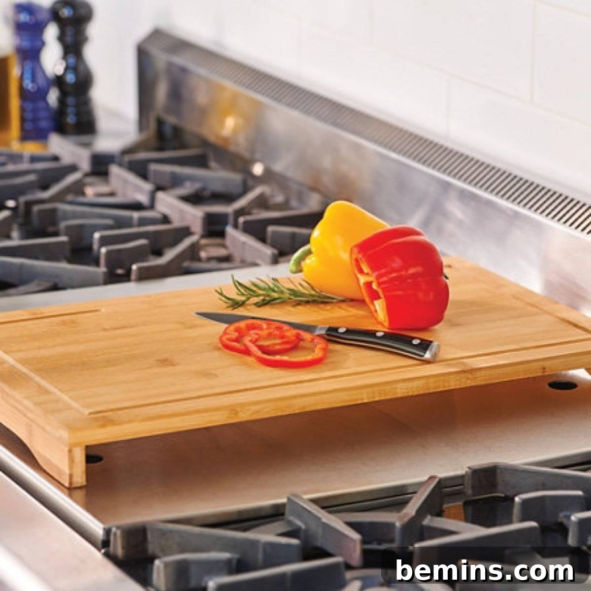 Stove top cutting board