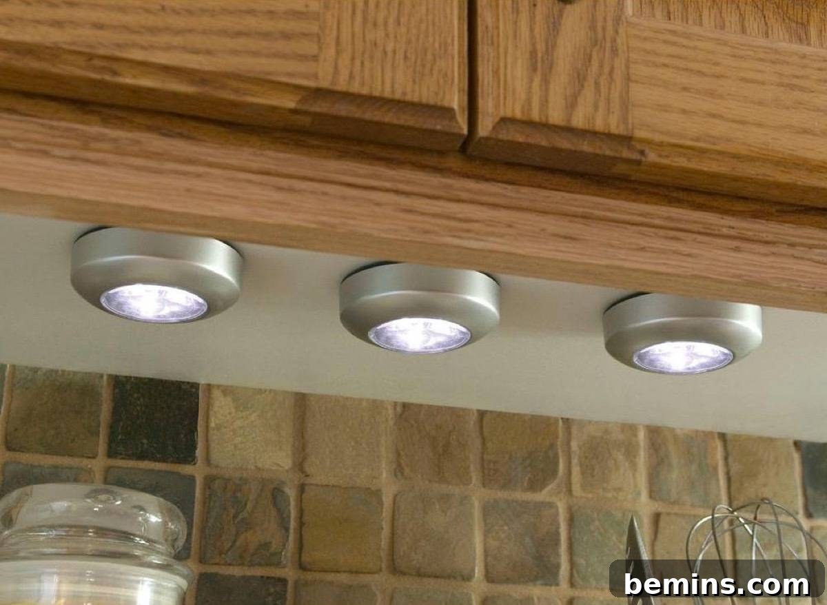 LED lights under cupboard