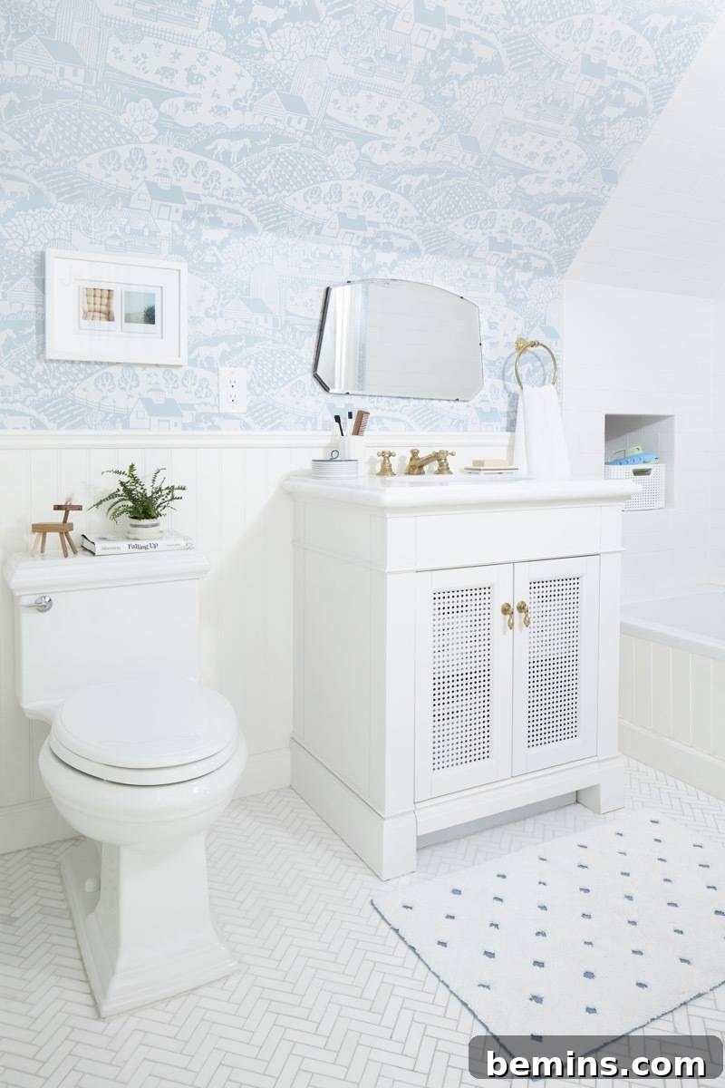 Emily Henderson Jack-and-Jill bathroom makeover