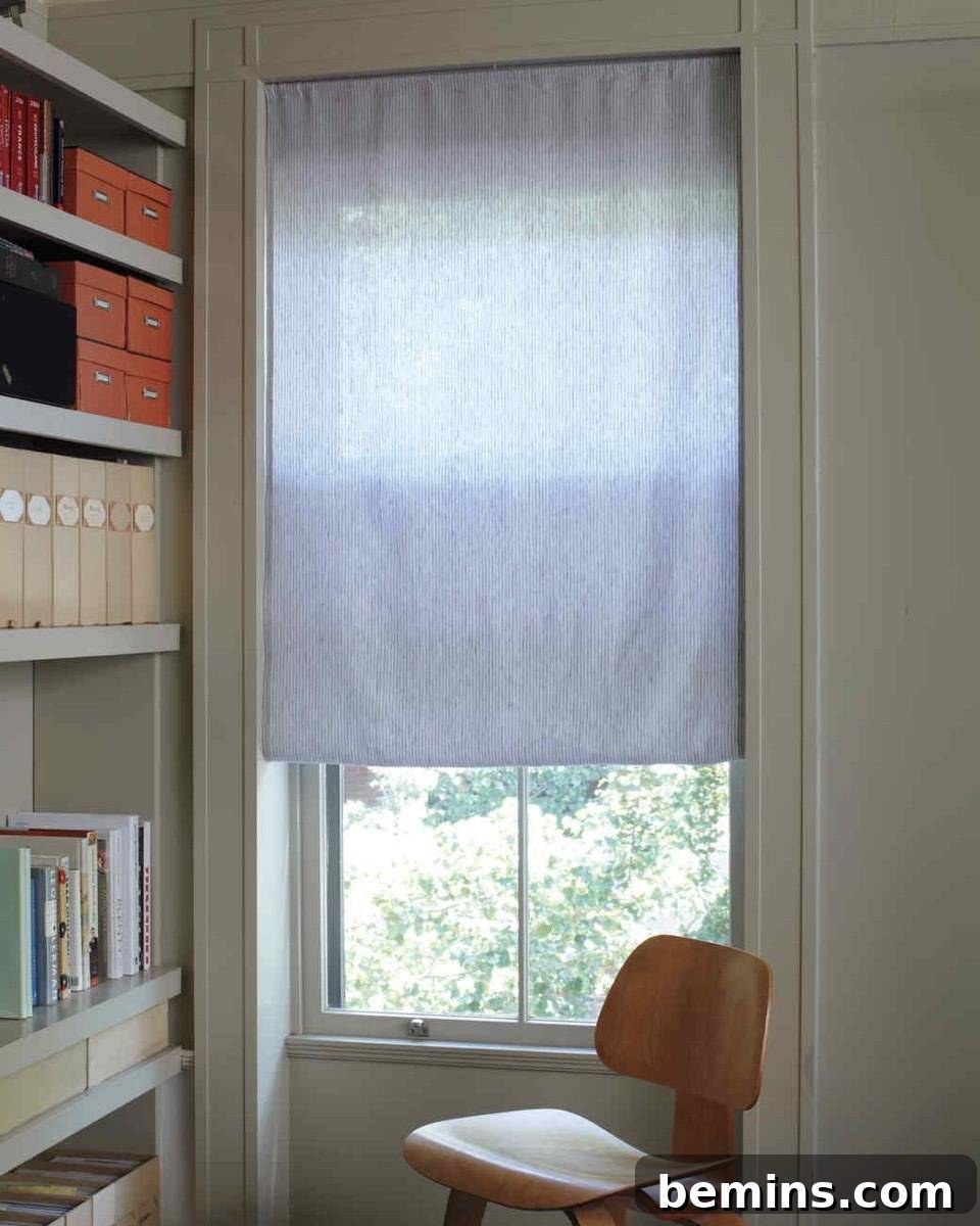 Faux Roman shade