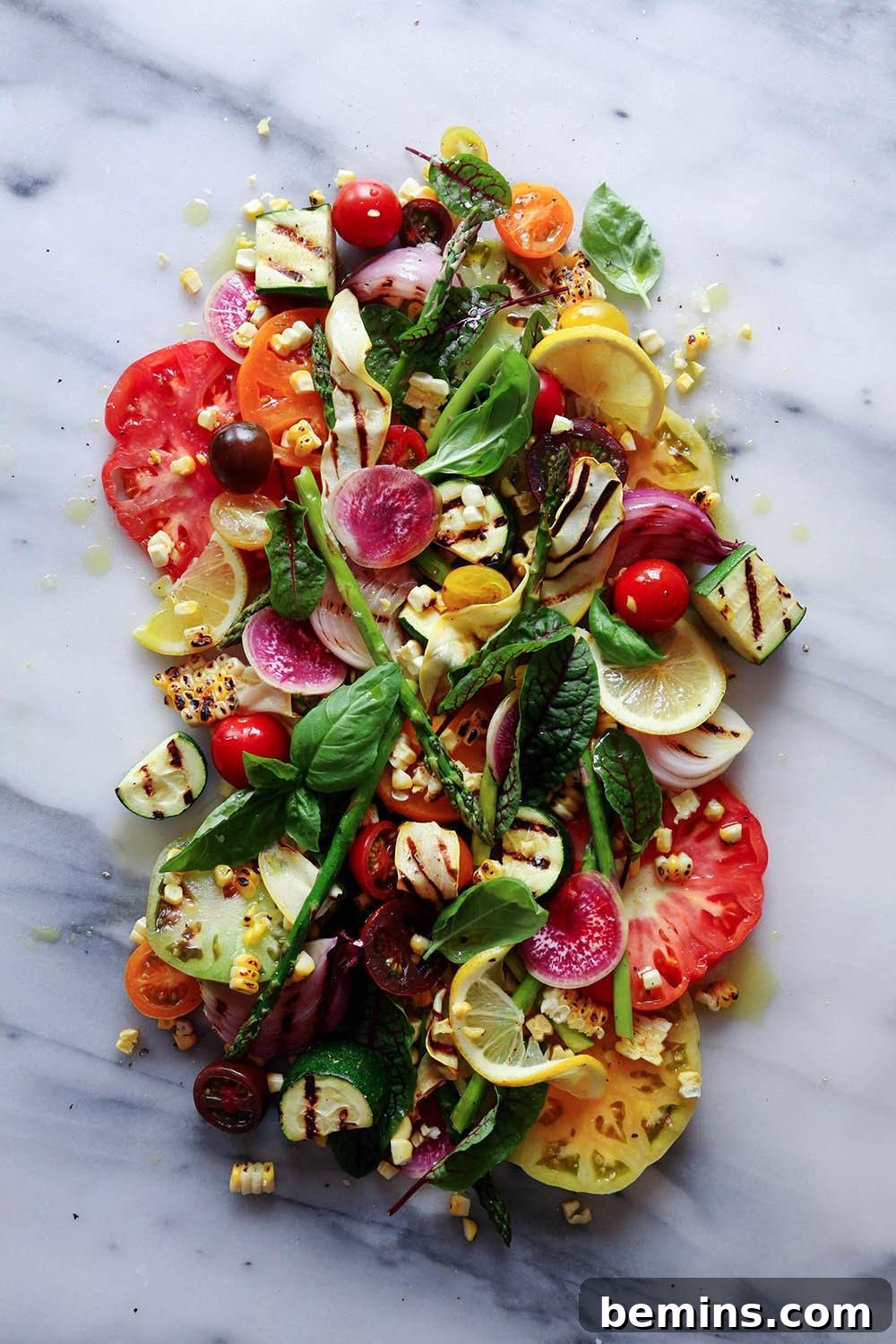 Heirloom Tomato Grilled Vegetable Salad