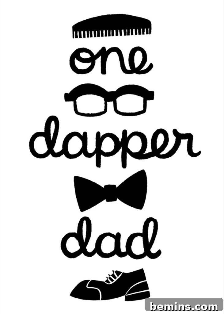 Dad's Day Delights: Creative Card Ideas & Fill-Ins 3 One Dapper Dad card by Joel Selby