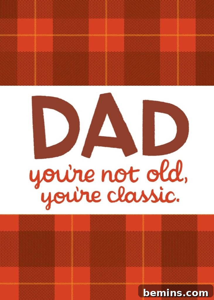 Dad's Day Delights: Creative Card Ideas & Fill-Ins 4 Classic Dad card by Joel Selby