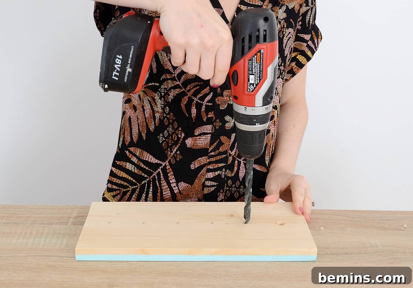 DIY Taco Tuesday: Build Your Own Wooden Taco Rack 7 Step 4: Drilling holes for dowels