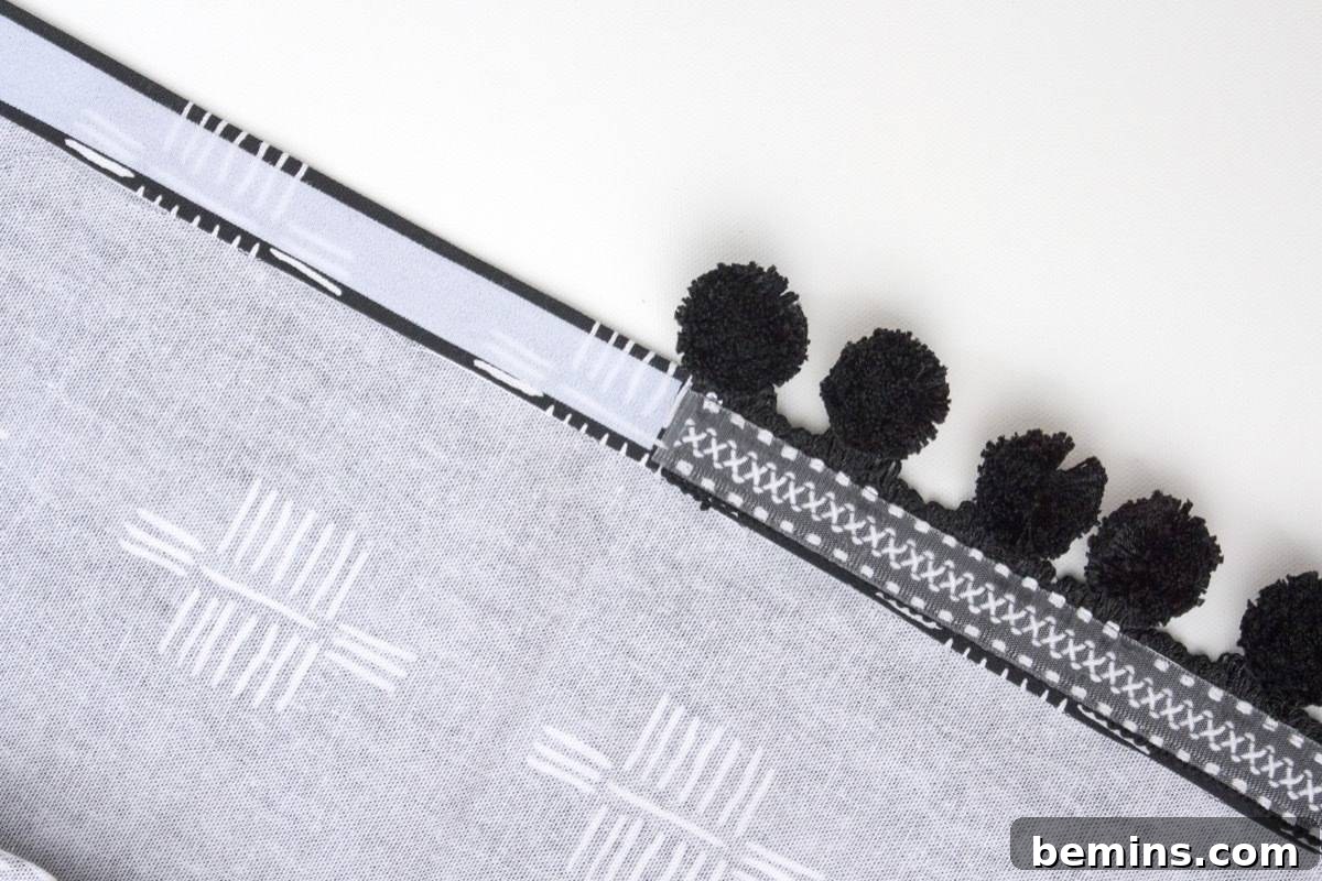 Crafting a Chic Body Pillow Cover: A DIY Guide 7 Adding Velcro to a body pillow case