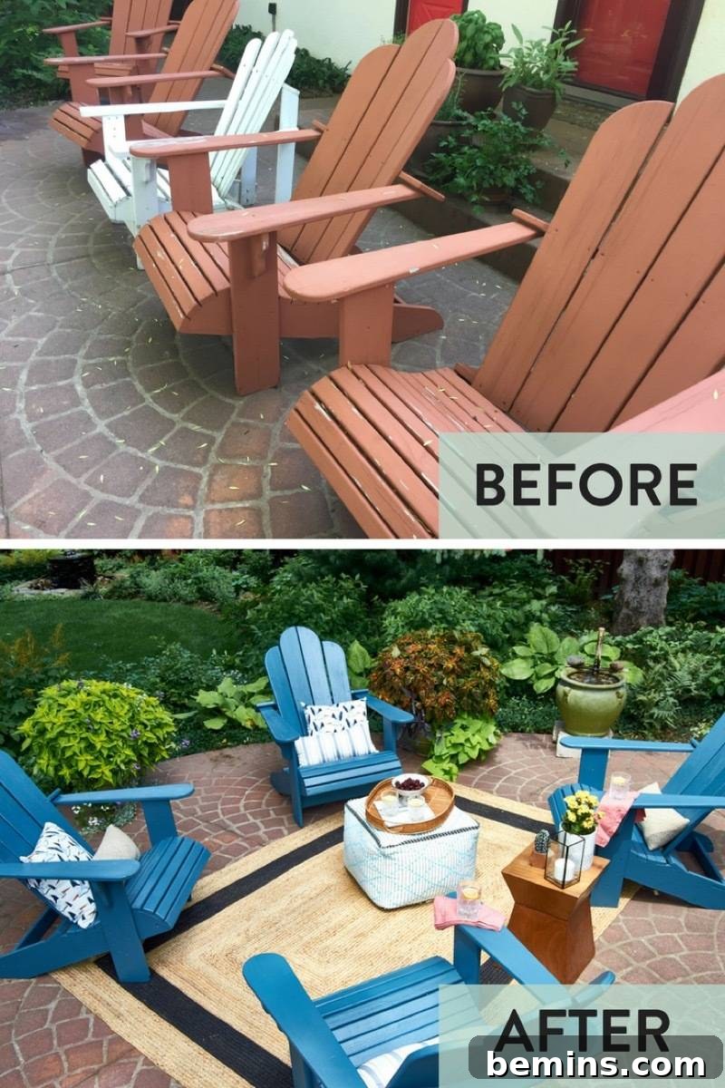 Summer-Ready Patio: A Fast & Fun Refresh 19 Patio chairs before & after