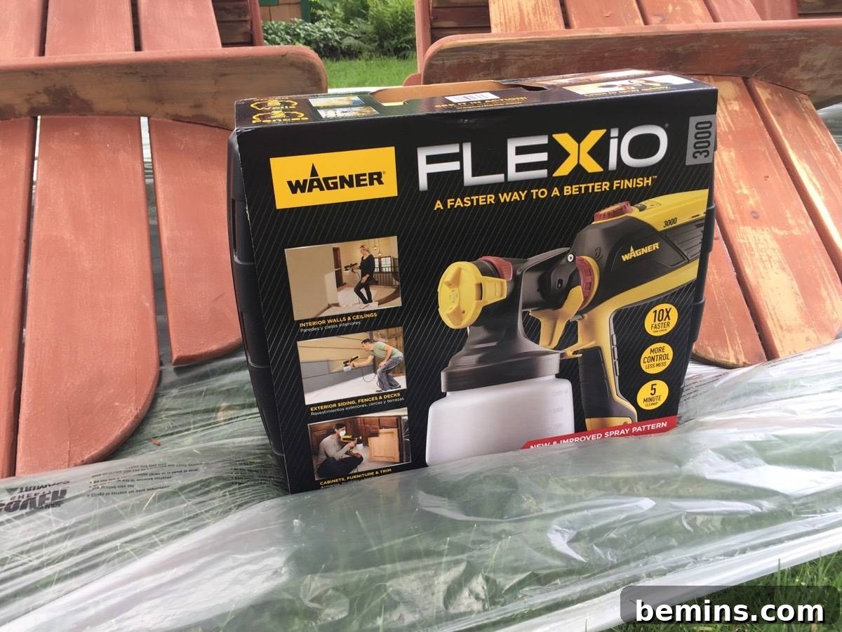 Summer-Ready Patio: A Fast & Fun Refresh 3 Wagner FLEXiO 3000 Paint Sprayer