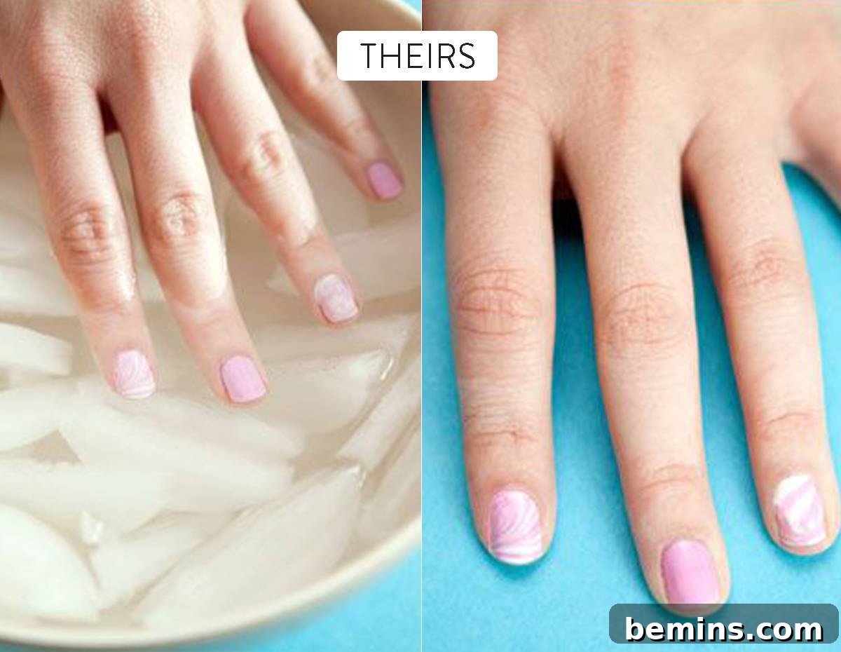Do Pinterest Beauty Hacks Really Deliver? 23 Put freshly polished nails into ice water to dry faster
