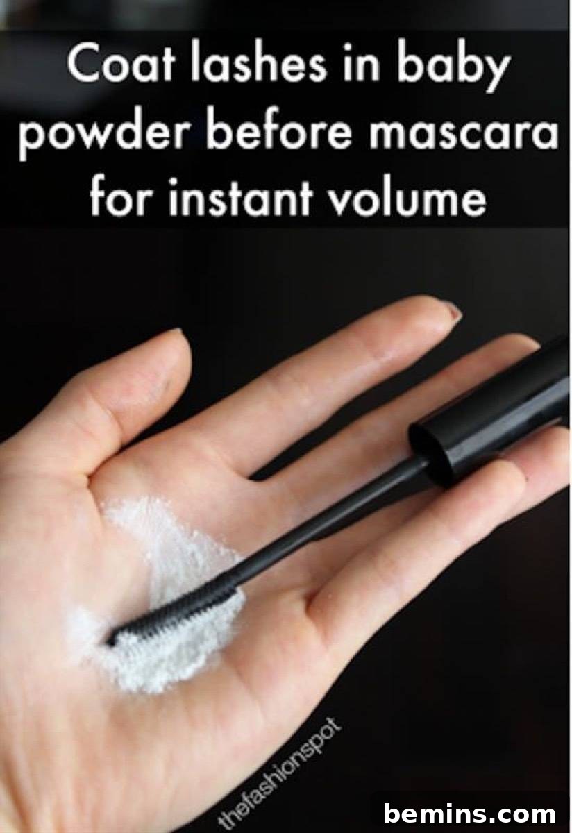Do Pinterest Beauty Hacks Really Deliver? 6 Add baby powder to mascara before application