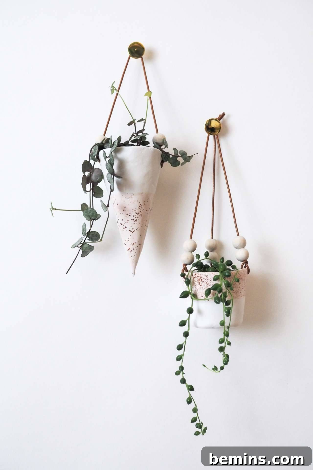 Stunning DIY Planter Ideas to Elevate Your Home 12 DIY Clay Hanging Planter