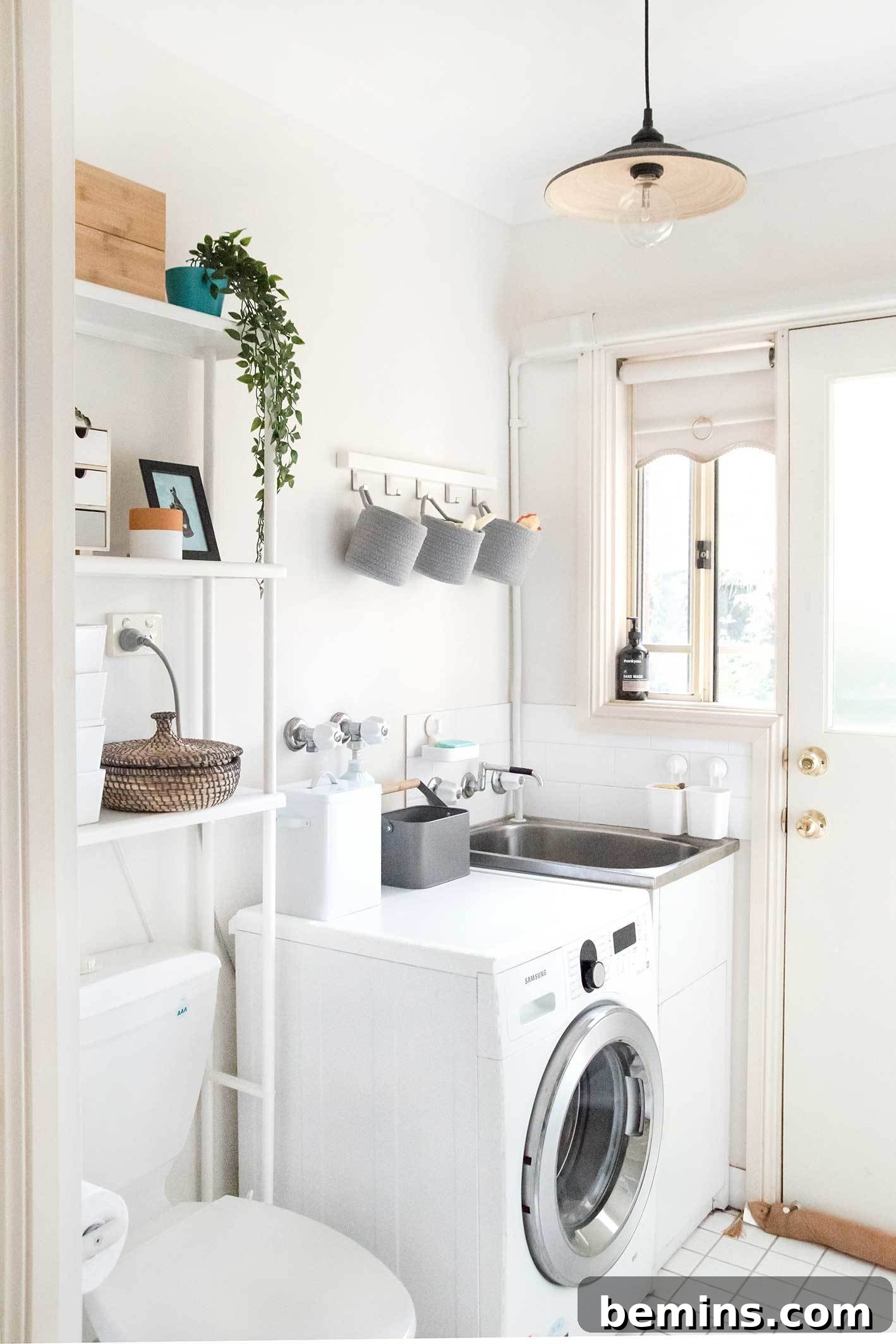 Laundry Room Makeover: Smart Storage Solutions 5 After we applied some easy laundry room storage ideas!