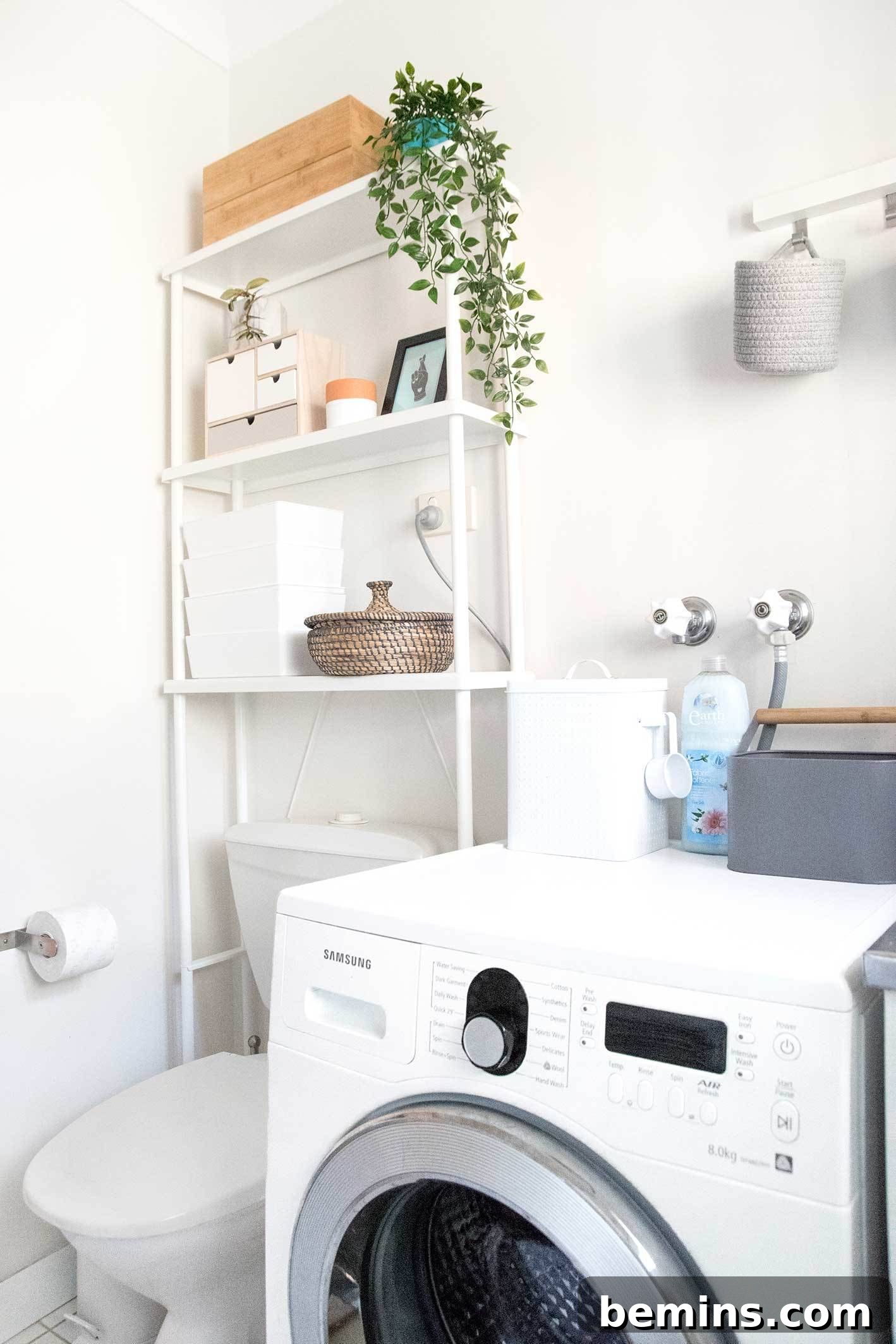 Laundry Room Makeover: Smart Storage Solutions 6 Angle of organized laundry room storage
