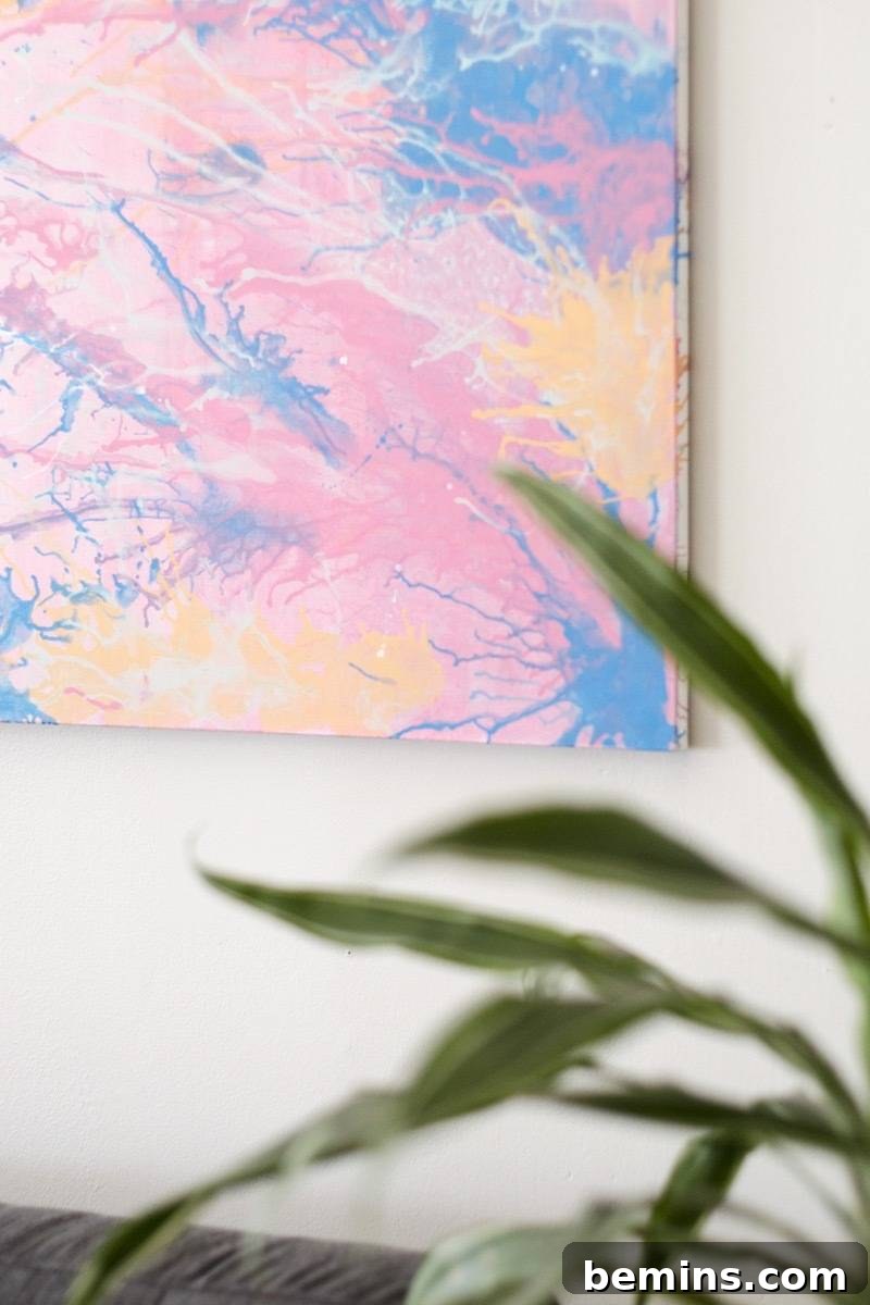Detail of abstract wall art
