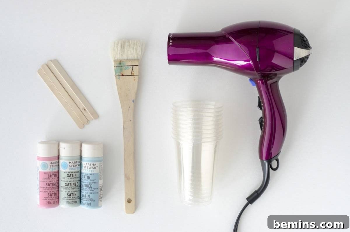Materials needed to make abstract wall art