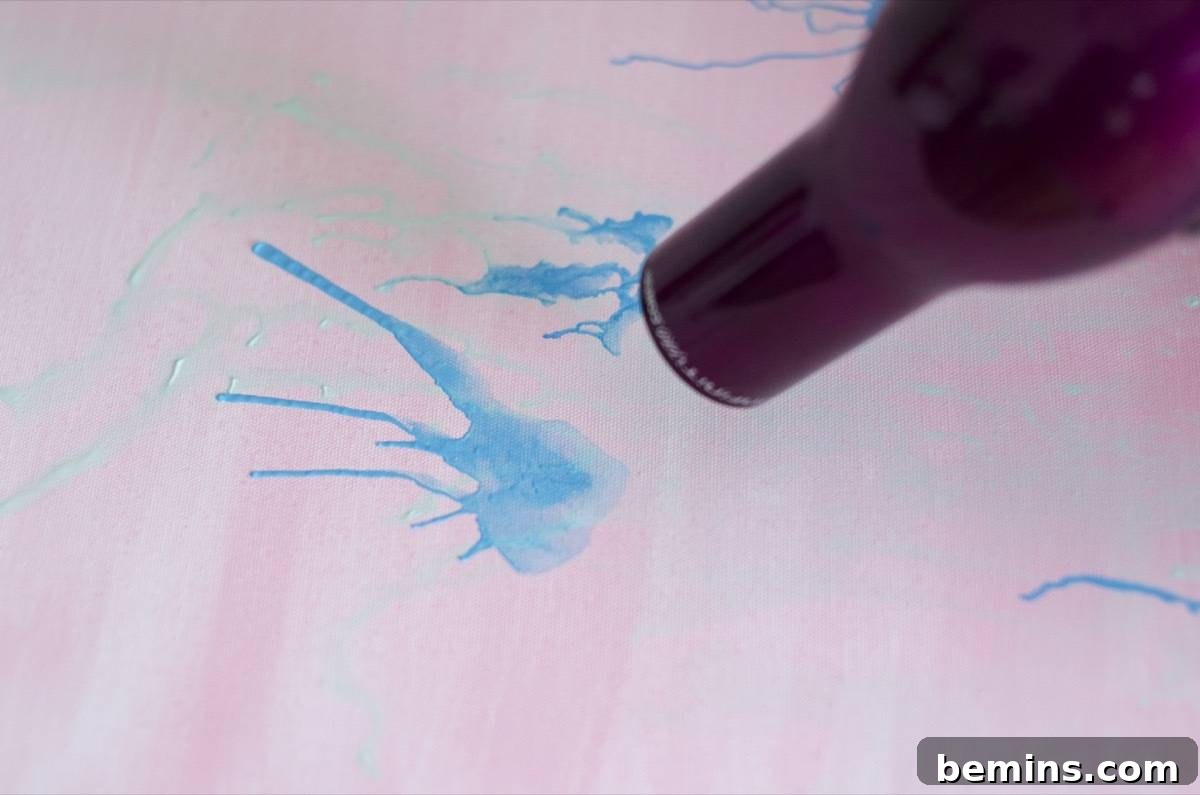 Step 3: Hair dryer wall art