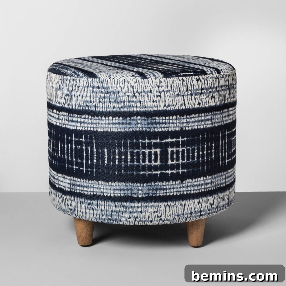 Shibori upholstered stool from Target