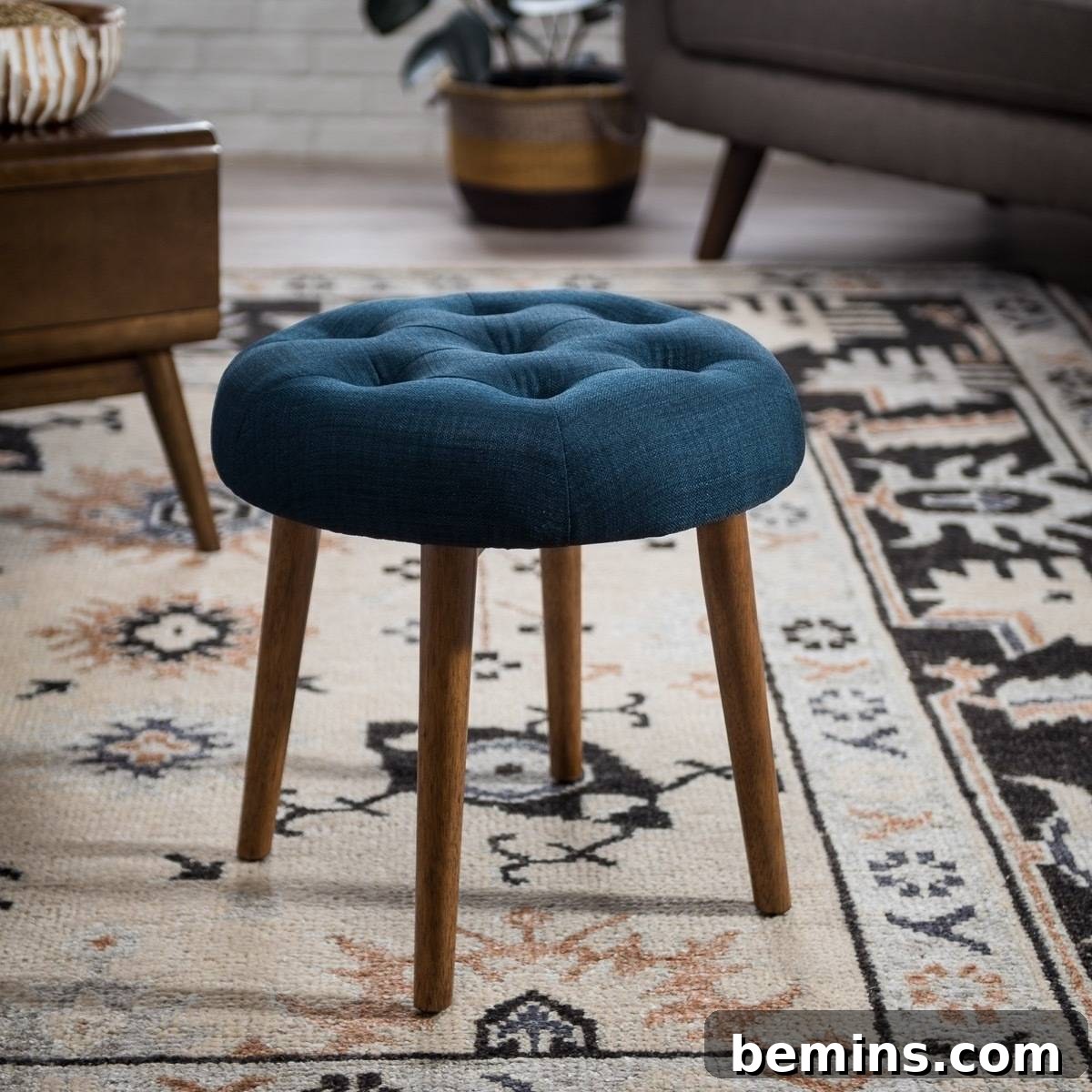 Darby mid-century modern ottoman
