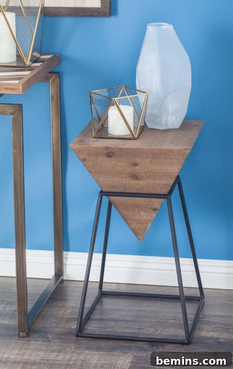 Pyramid end table from All Modern