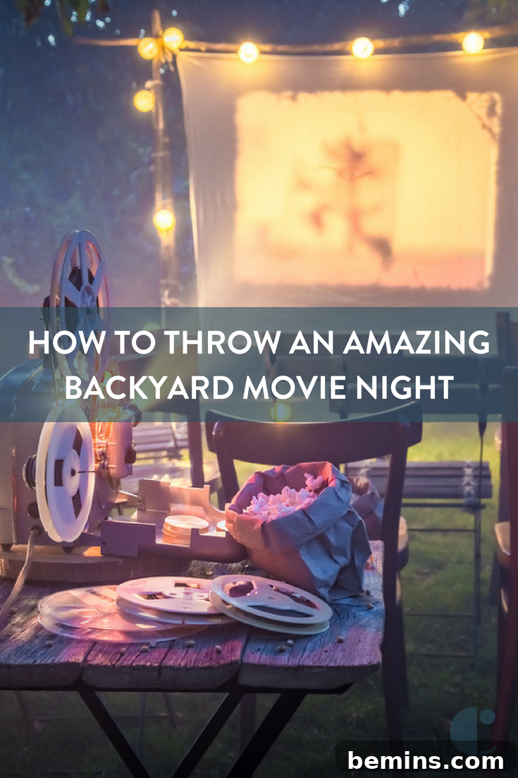 Checklist for throwing an amazing backyard movie night