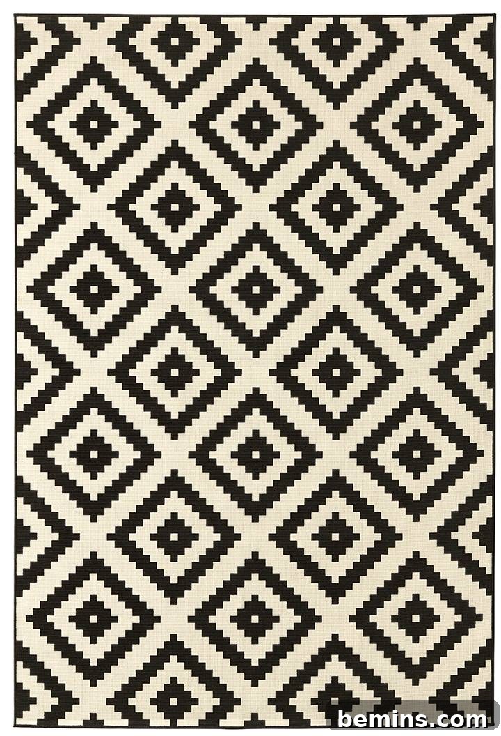 Bold Graphic Pattern Area Rug