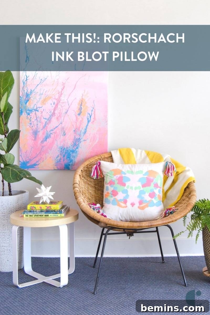 Inkblot Pillow Creations 13 DIY Ink Blot Pillows