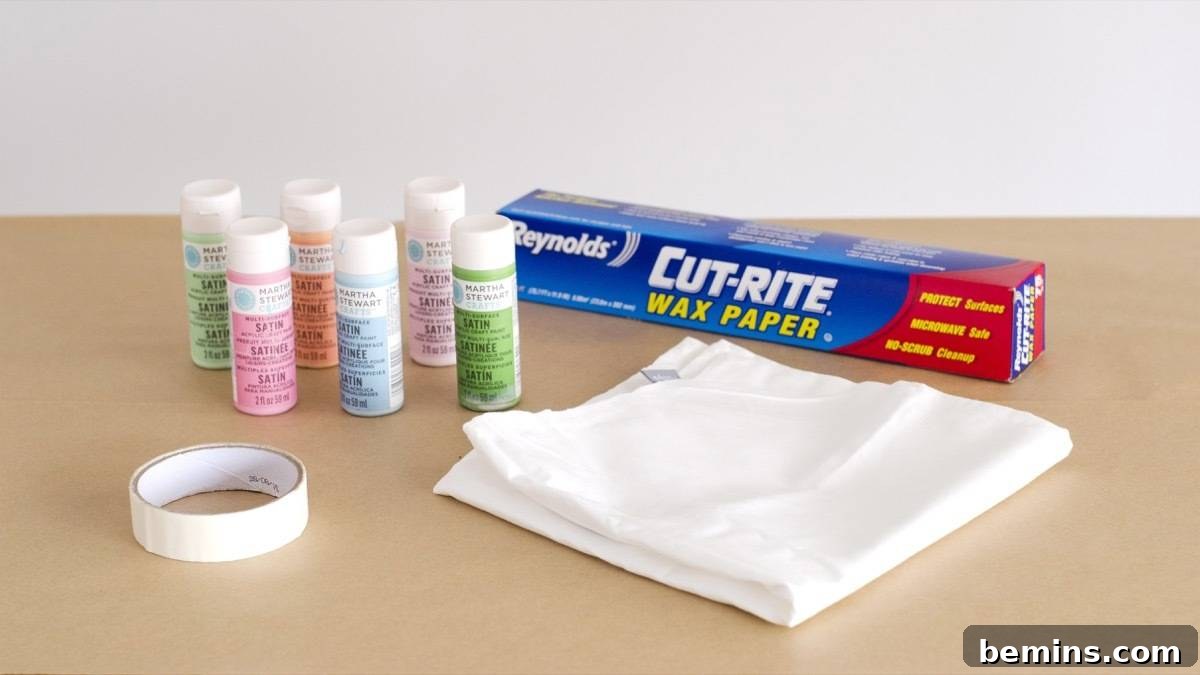 Inkblot Pillow Creations 3 Materials Needed for DIY Ink Blot Pillows